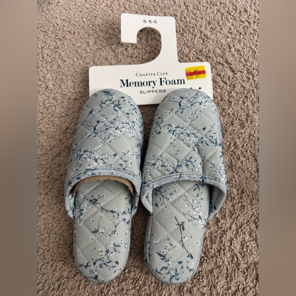 Charter Club Shoes - Charter Club Memory Foam Slippers NWT